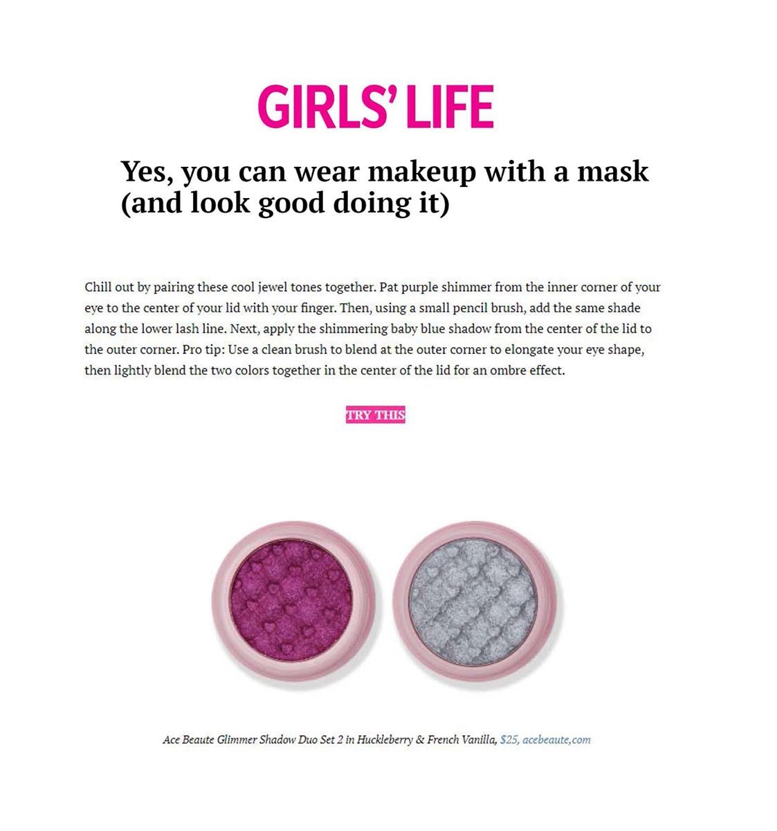Girl's Life Ace Beauté