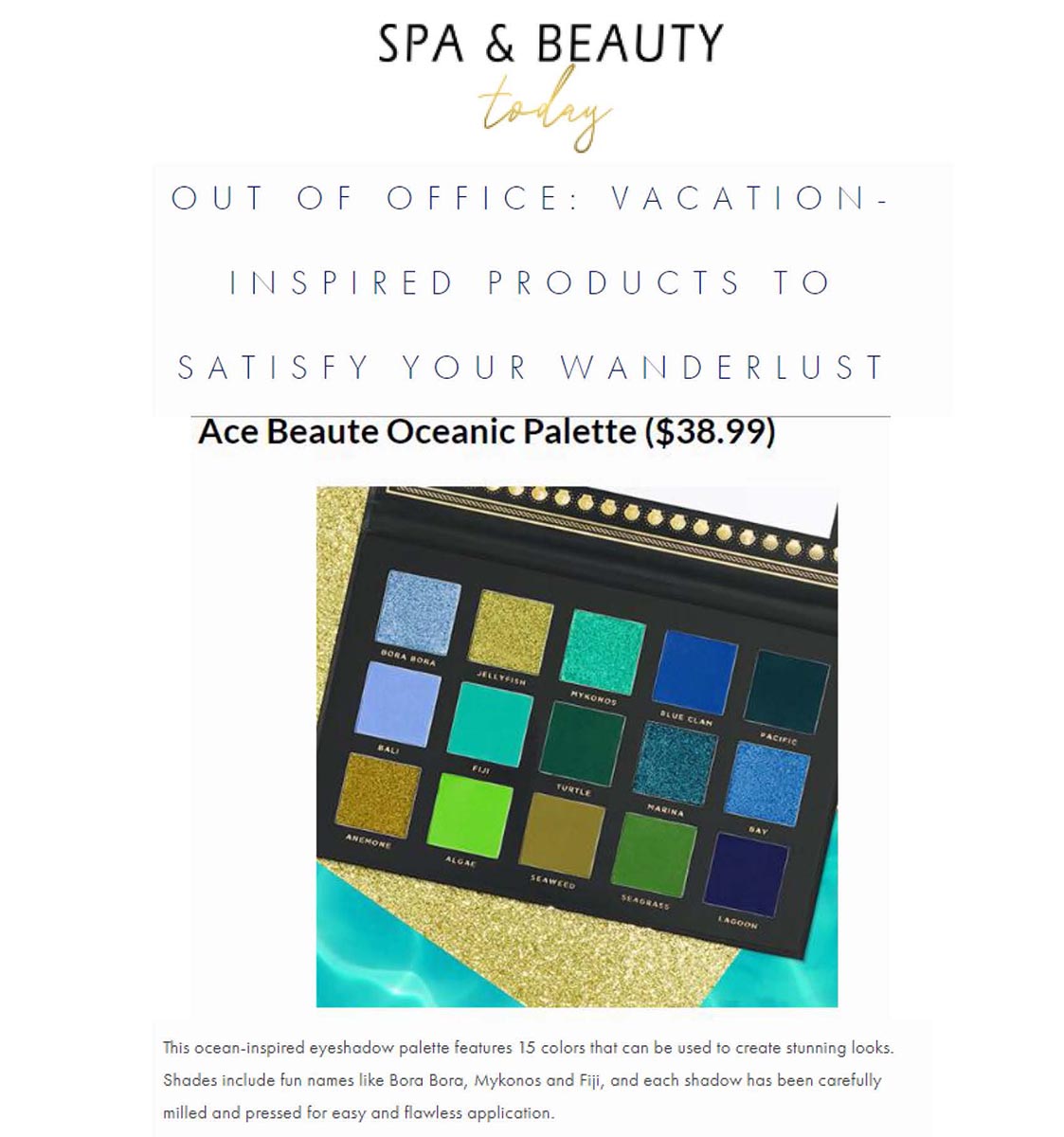 Spa & Beauty Today Ace Beauté