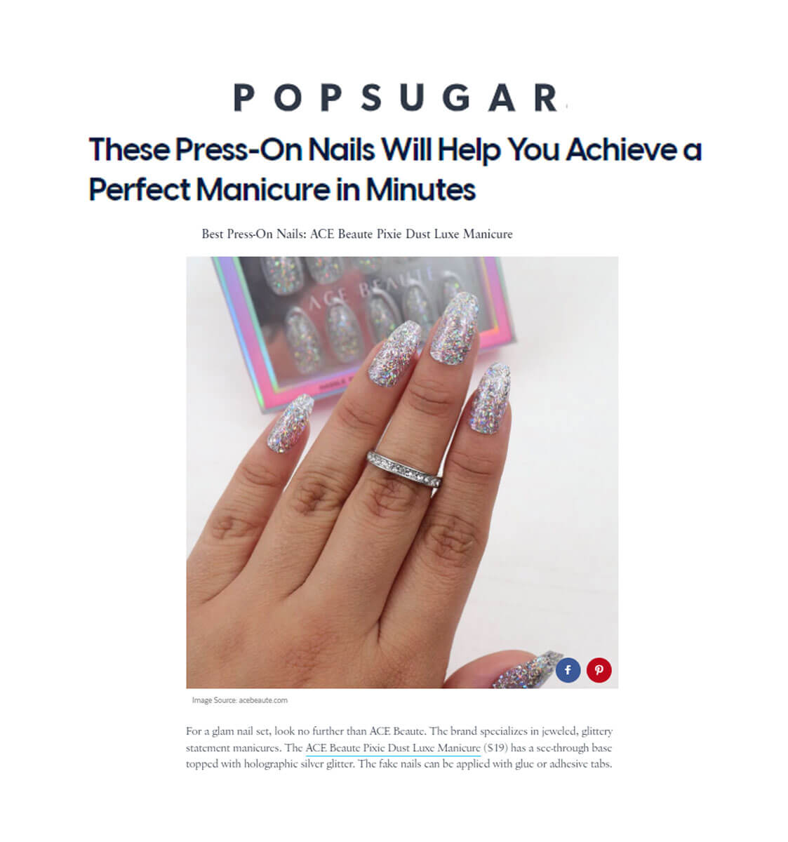 Popsugar Ace Beauté