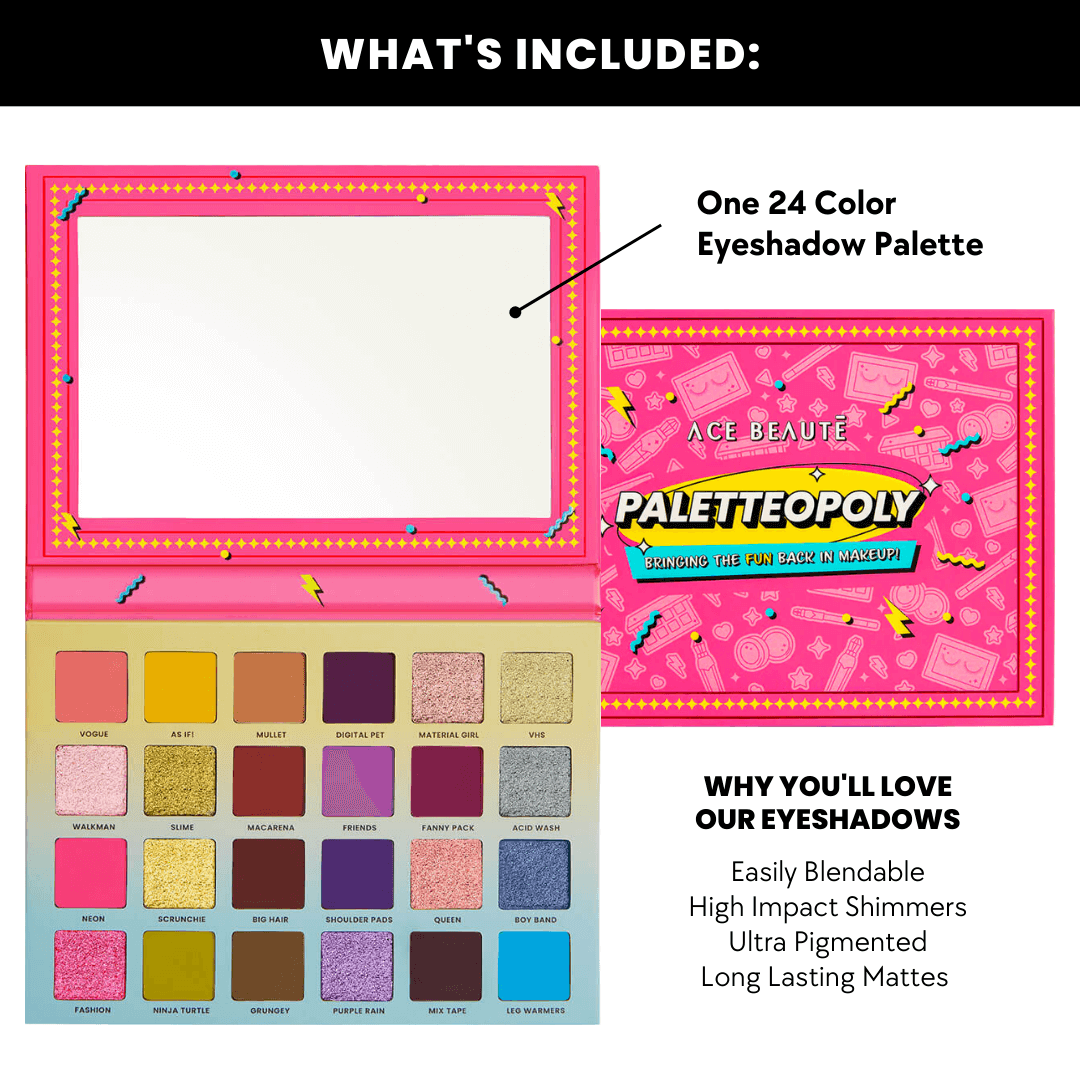 Ace Beauté Paletteopoly Eyeshadow Palette with Game