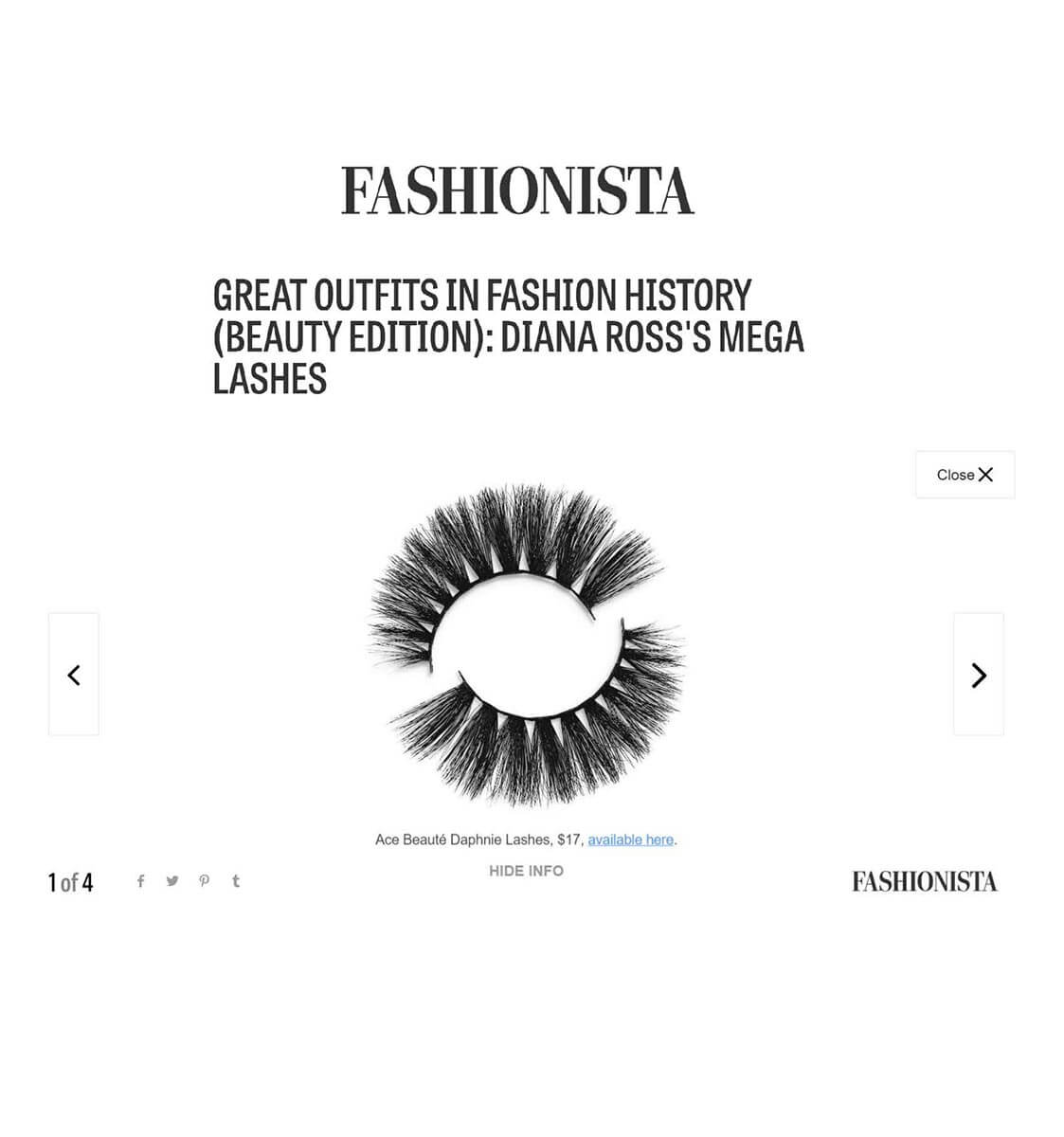 Fashionista Ace Beauté