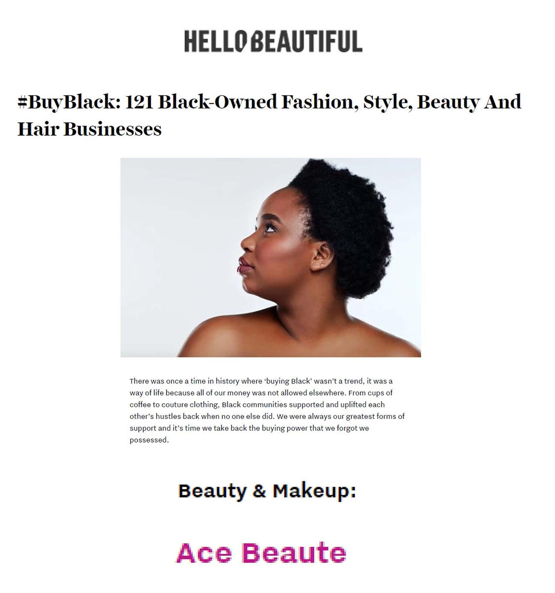 Hello Beautiful Ace Beauté