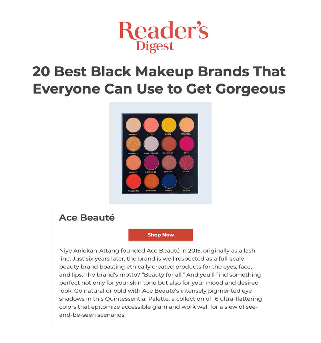 Reader's Digest Ace Beauté