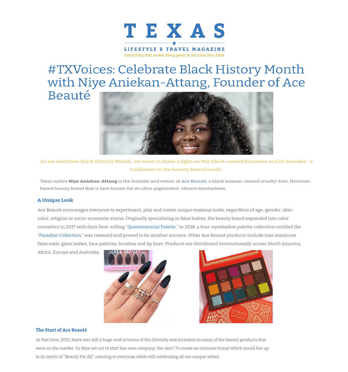 Texas Lifestyle Ace Beauté