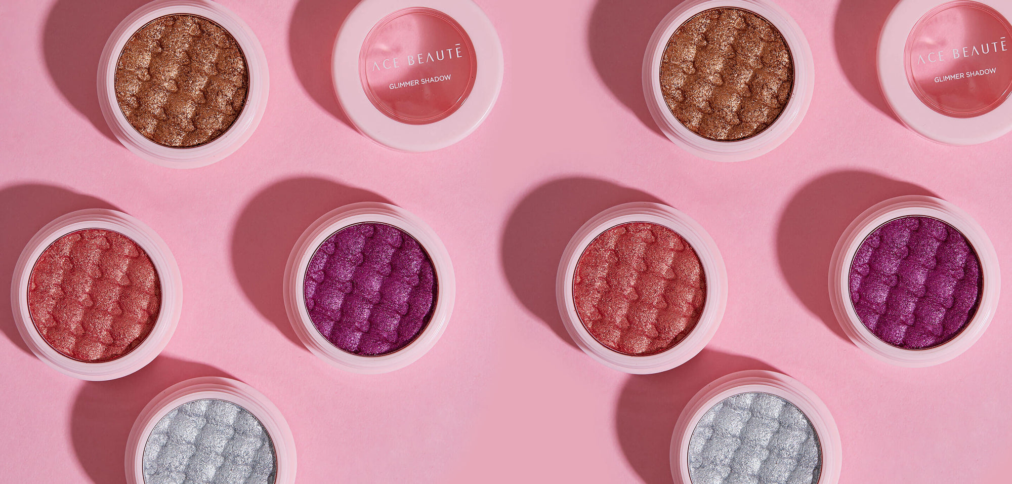 Ace Beauté Cosmetics Glimmer Shadows Collection