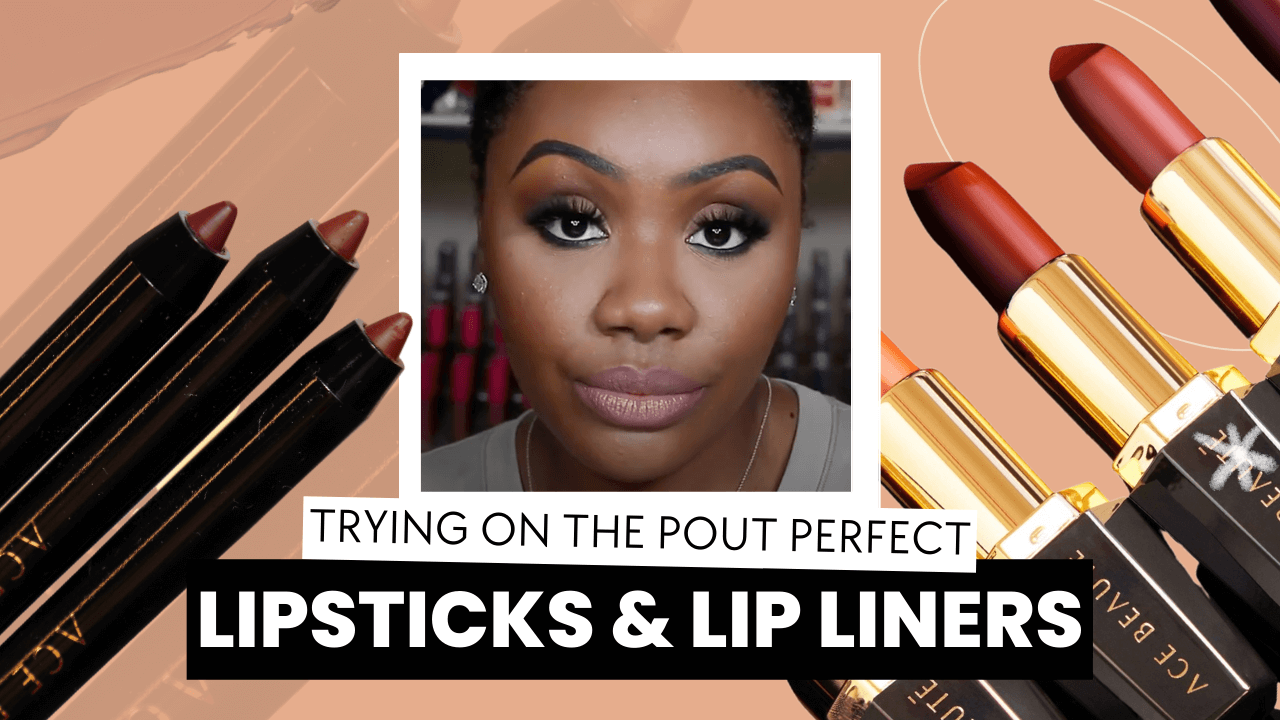 Trying on the Pout Perfect Lipsticks & Lip Liners