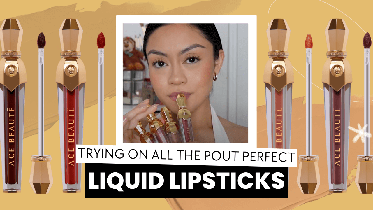 Trying on the Pout Perfect Liquid Lipsticks